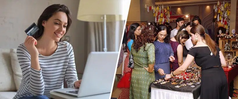 Diwali Shopping Online vs. Offline